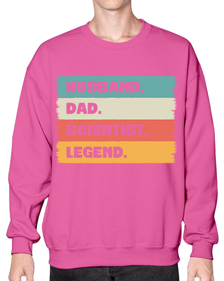 VintageHusbandDadScientistLegendScientistSkinite Scientist Skinite 14# - general science- Sweatshirt - Crew