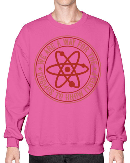 We are a way for the cosmos to know itself 300# - general science- Sweatshirt - Crew
