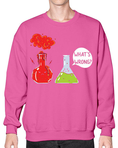 WhatsWrongScienceTshirt 11# - general science- Sweatshirt - Crew