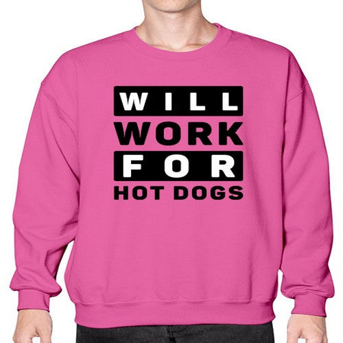 Will Work For Style 1# - dogs- Sweatshirt - Crew