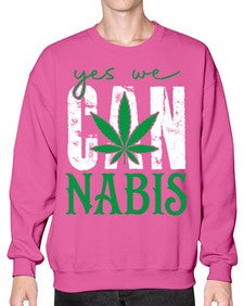 Yes we can nabis 1261# - marijuana- Sweatshirt - Crew