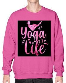 Yoga Life  629# - yoga- Sweatshirt - Crew