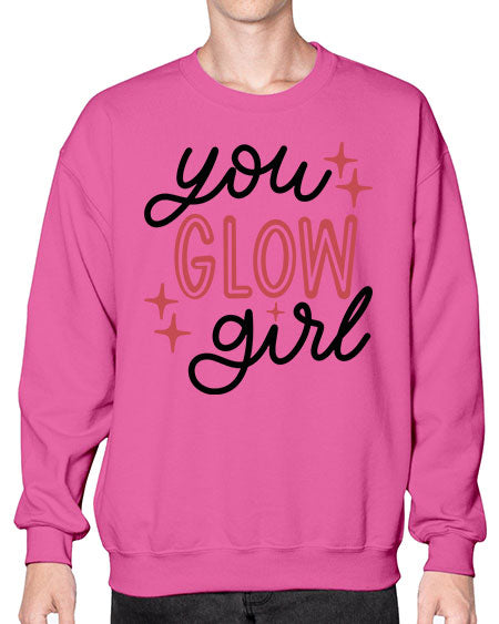 You Glow Girl Style 5# -makeup Sweatshirt - Crew