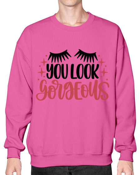 You Look Gorgeous Style 3# -makeup Sweatshirt - Crew