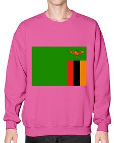 Zambia 2160# - world flags- Sweatshirt - Crew