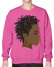 african girl 90# - black girls or women- Sweatshirt - Crew