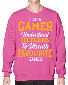 as a gamer understan the passion 61# - video games- Sweatshirt - Crew