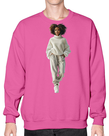 beautiful girl 13# -  fashion- Sweatshirt - Crew