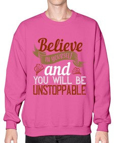 believe in yourself and you will be unstoppable 54# - cooking- Sweatshirt - Crew