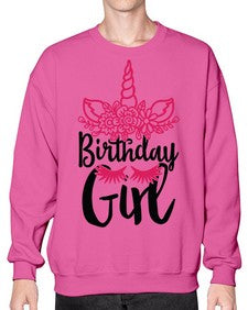 birthday girl 60# - unicorn- Sweatshirt - Crew