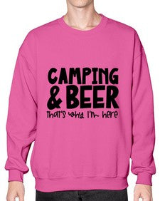campingandbeerthatswhyiamhere 713# - beer- Sweatshirt - Crew