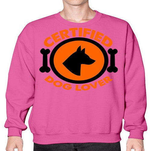 certified dog lover - dogs- Sweatshirt - Crew