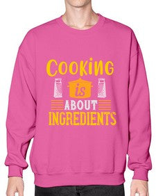 cooking is about ingredients 131# - cooking- Sweatshirt - Crew