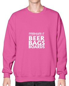 cornhole beer bags boards 880# - beer- Sweatshirt - Crew