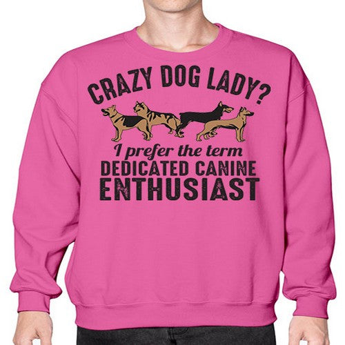 crazy dog lady - dogs- Sweatshirt - Crew
