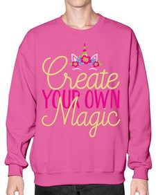 create your own magic 82# - unicorn- Sweatshirt - Crew
