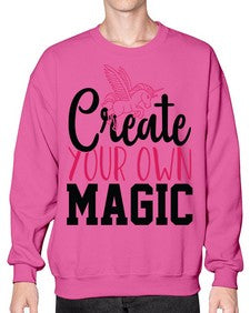 create your own magic 87# - unicorn- Sweatshirt - Crew