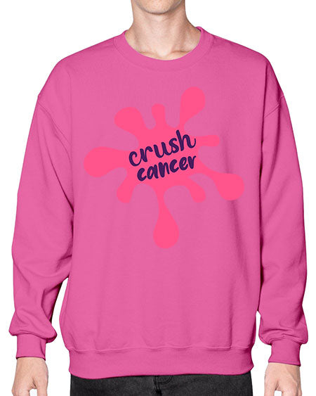 crush cancer Style 14# - breast cancer- Sweatshirt - Crew