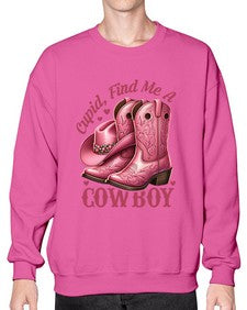 cupid find me a cowboy western 359# - western- Sweatshirt - Crew