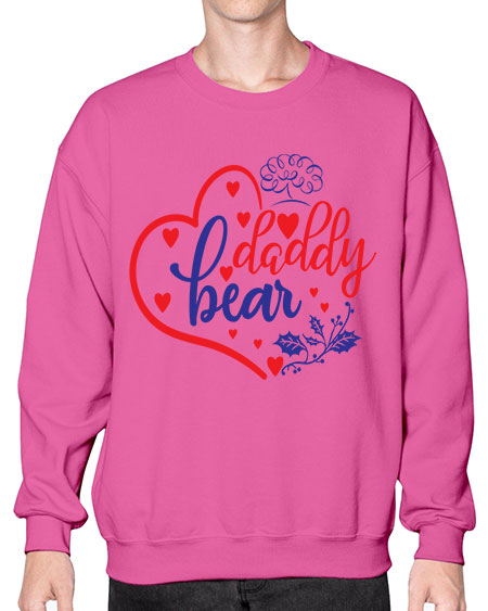 daddy bear 83# - bears - animals- Sweatshirt - Crew