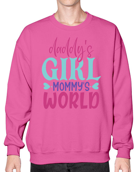 daddys girl mammys world Style 67# - baby- Sweatshirt - Crew