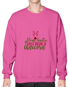 dear santajust bring a unicorn 93# - unicorn- Sweatshirt - Crew