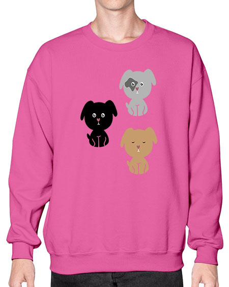 dogs 93# - bears - animals- Sweatshirt - Crew