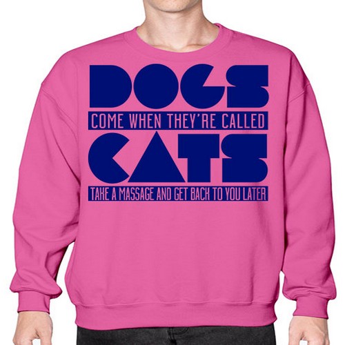 dogs come whey called - dogs- Sweatshirt - Crew