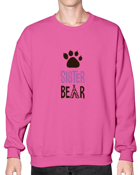 don t wake the bear 1# - bears - animals- Sweatshirt - Crew