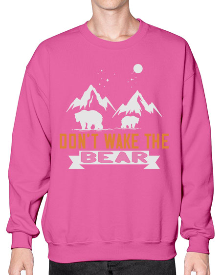 don’t wake the bear 103# - bears - animals- Sweatshirt - Crew
