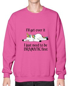 dramatic unicorn 96# - unicorn- Sweatshirt - Crew