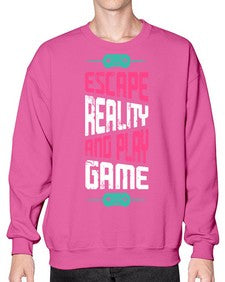 escape reality and play 80# - video games- Sweatshirt - Crew