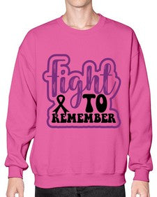 fight to remember 143# - alzheimers- Sweatshirt - Crew