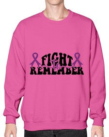fight to remember 144# - alzheimers- Sweatshirt - Crew