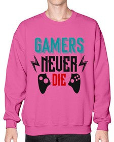 gamers never die 94# - video games- Sweatshirt - Crew