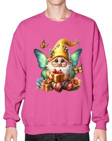 gnome with butterfly 07# - gnome- Sweatshirt - Crew