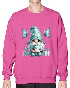 gnome with butterfly 10# - gnome- Sweatshirt - Crew