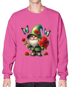 gnome with butterfly 11# - gnome- Sweatshirt - Crew