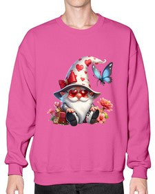 gnome with butterfly 13# - gnome- Sweatshirt - Crew
