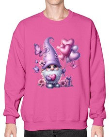 gnome with butterfly 19# - gnome- Sweatshirt - Crew