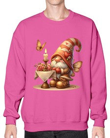 gnome with butterfly 21# - gnome- Sweatshirt - Crew