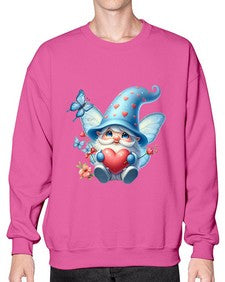 gnome with butterfly 28# - gnome- Sweatshirt - Crew