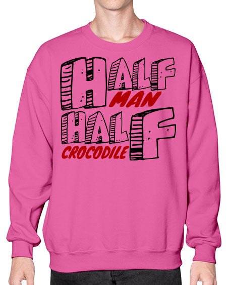 half man half crocodile - alligator- Sweatshirt - Crew