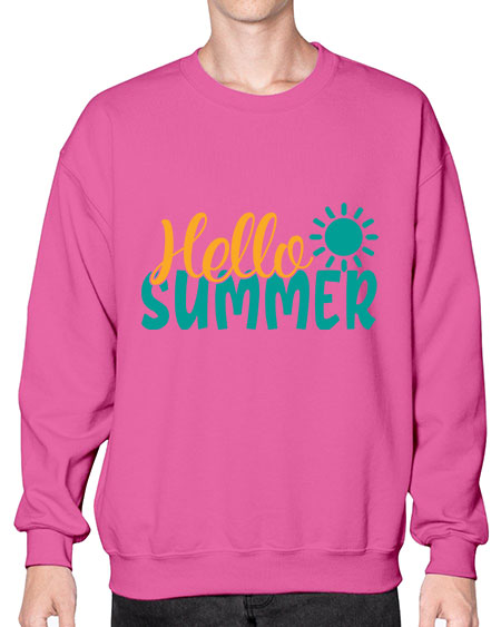 hello summer Style 98# - summer- Sweatshirt - Crew