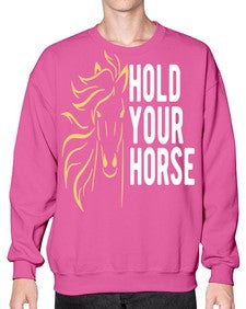 hold your horse Style 5# - horse- Sweatshirt - Crew