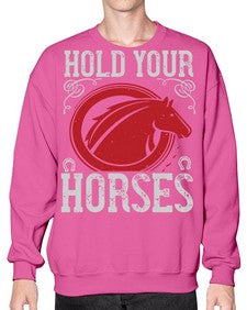 hold your horses Style 52# - horse- Sweatshirt - Crew