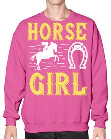 horse girl Style 51# - horse- Sweatshirt - Crew