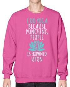 i do yoga  275# - yoga- Sweatshirt - Crew