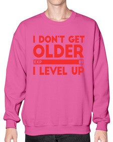 i dont get older i level up 104# - video games- Sweatshirt - Crew