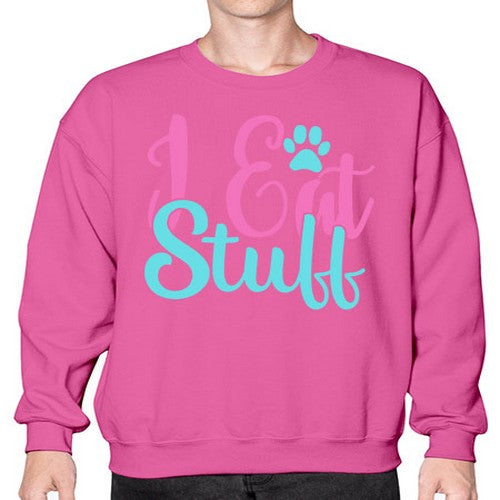 i eat stuff Style 82# - dogs- Sweatshirt - Crew